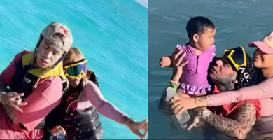 Yailin La Más Viral y su hija y Tekashi 6ix9ine