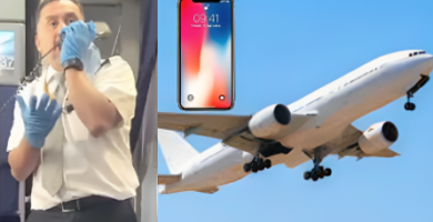 Roban celular a una azafata