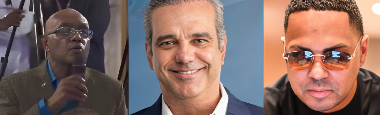 Alofoke, un comunicador y Luis Abinader