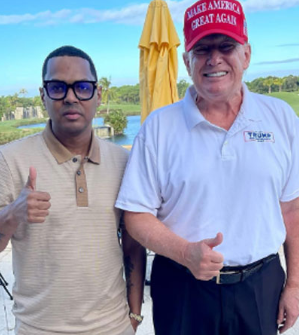 Santiago Matías y Donald Trump