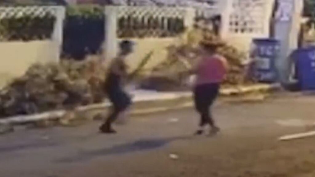 VIDEO: Hombre le propina varios machetazos a una mujer en la zona universitaria