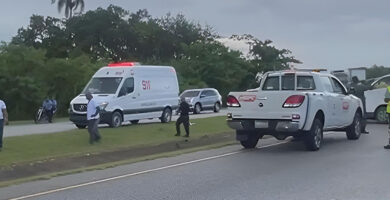 Accidente en la autopista el Coral