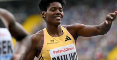Ministro de Deportes felicita a Marileidy por su triunfo en 400 metros de la Liga Diamante 