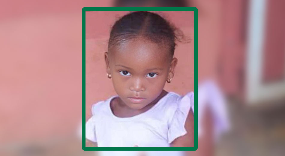 Una niña de 4 años en Yamasá