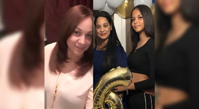 Florinda Tineo, su hija Gabriela Difo y Jeannette Tineo