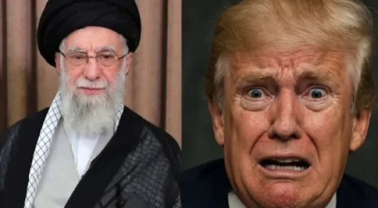 Ali Khamenei y Donald Trump